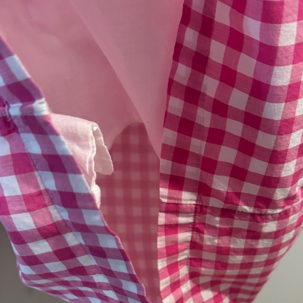 J. Crew Pink and White Gingham  Dress - Picture 3 of 3